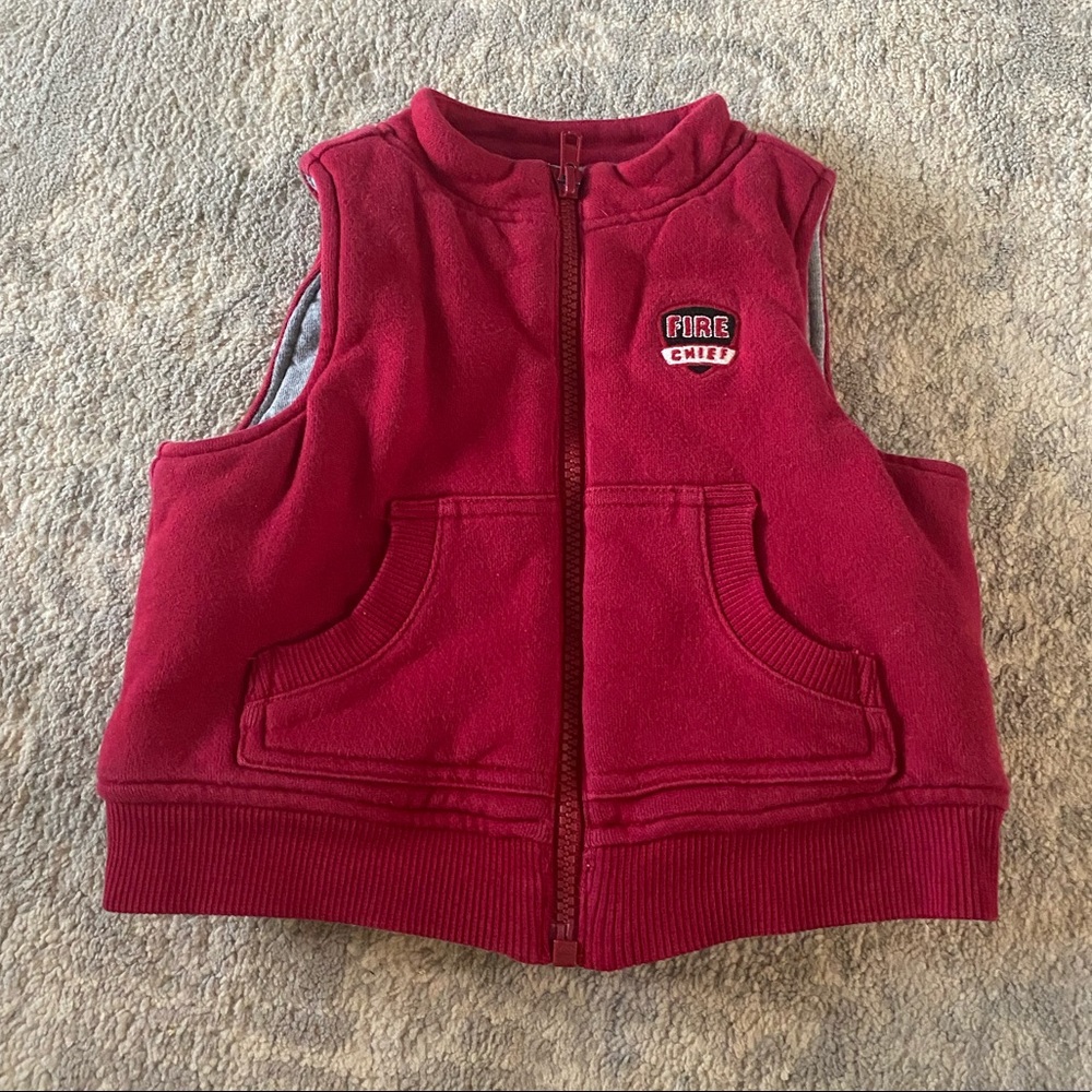 Gymboree Fire Chief Vest, Boy 6-18m
